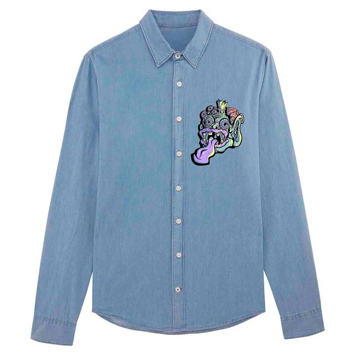 Camisa vaquera UZTZU® Monster Indigo para venta al por mayor de Uztzu