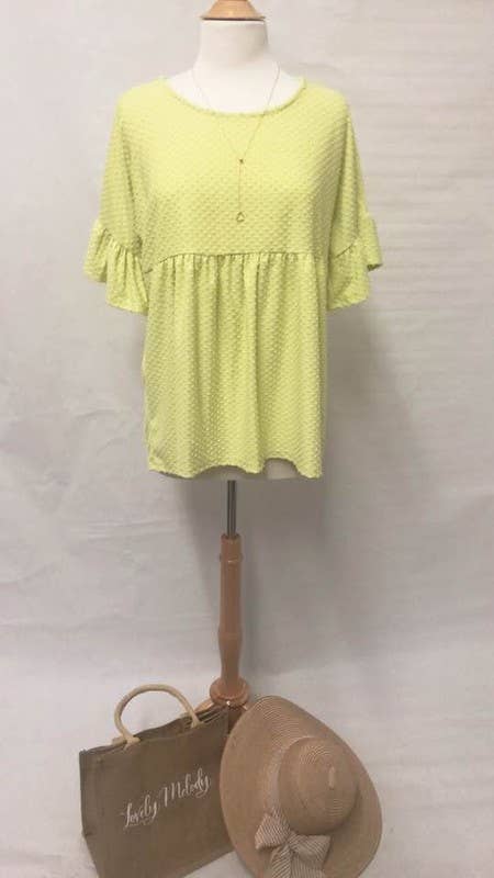 lovely melody – wholesale Tunic – Women’s – LMT1519-Belle's Swiss Polka Dot Baby Doll Tunic18