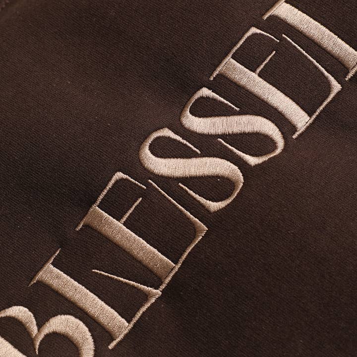 Fashion City - Wholesale Sweatshirt - Unisex - BLESSED Embroidered Fleece Heavyweight Sweatshirt3