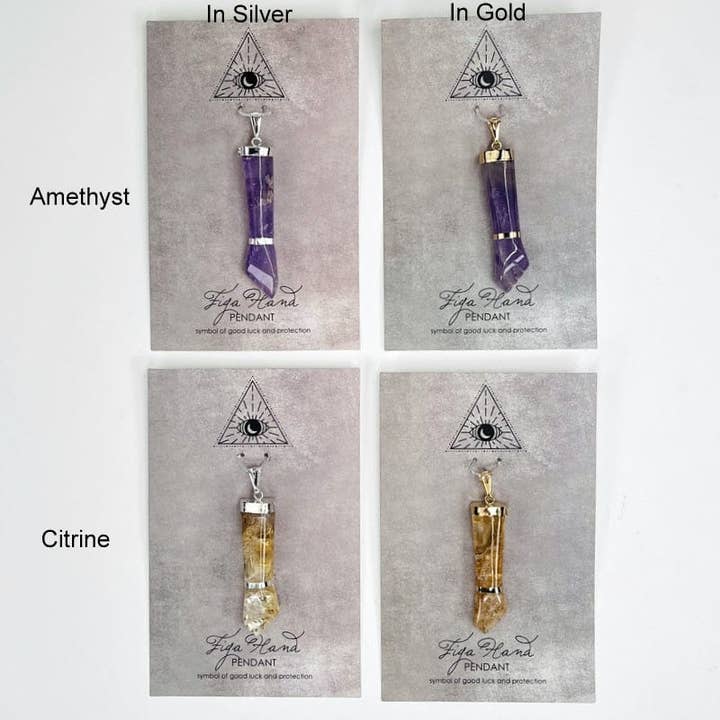 Rock Paradise - Wholesale Individual Charm/Pendant - Crystal Figa Hand Pendant