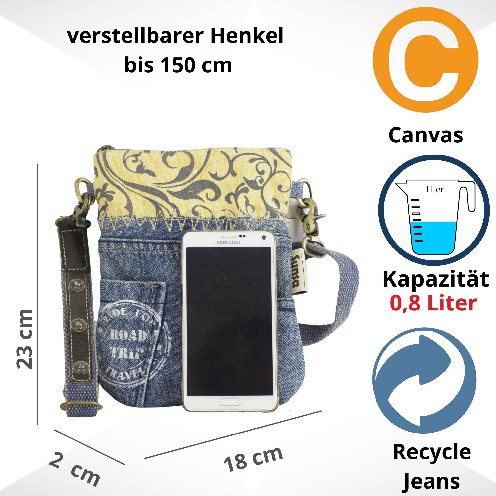 Sunsa - Vente Sac à bandoulière – femme - Sac à bandoulière durable Sunsa pour femmes. petit sac à bandoulière3