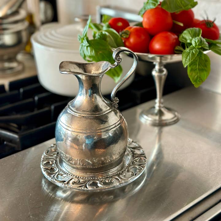 Arte Italica & Crown Linen Designs - Wholesale Pitcher - Peltro Petite Pitcher - New5