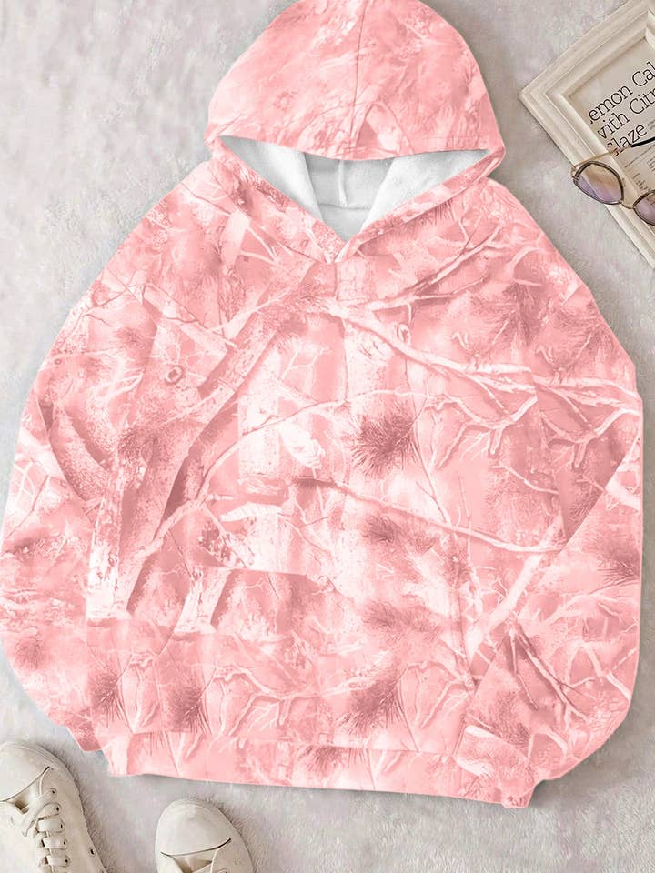 Suhkasana – wholesale Hoodie – Women's – Woodland Camo Oversized Pullover Hoodie for Women11