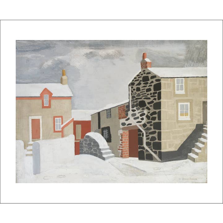 Snow Scene, St. Ives Card - Wilhelmina Barns-Graham for wholesale by Art Angels