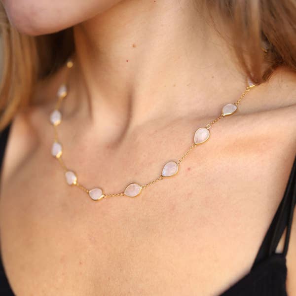Moonstone Mosaic Chain for engroshandel hos Van Peterson Designs