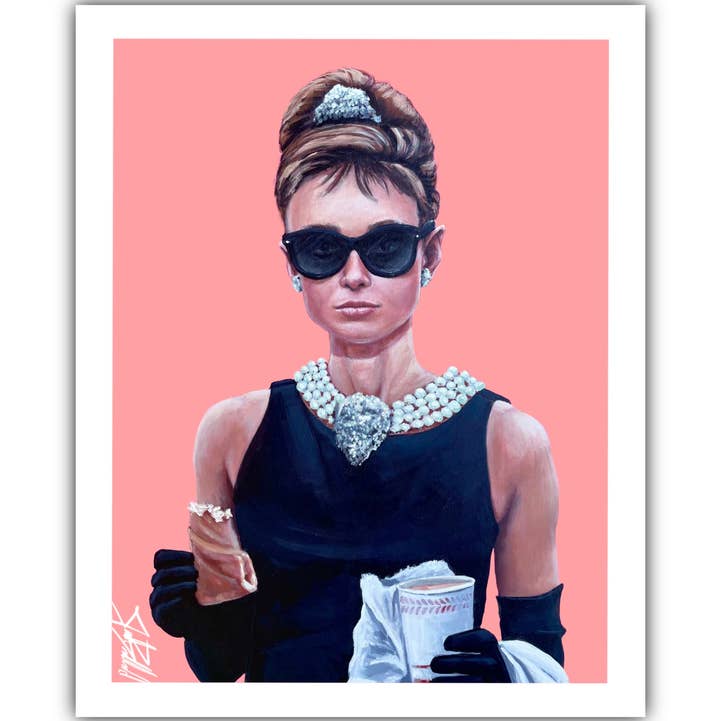 Audrey Paper Print for wholesale by The Painted Ladies