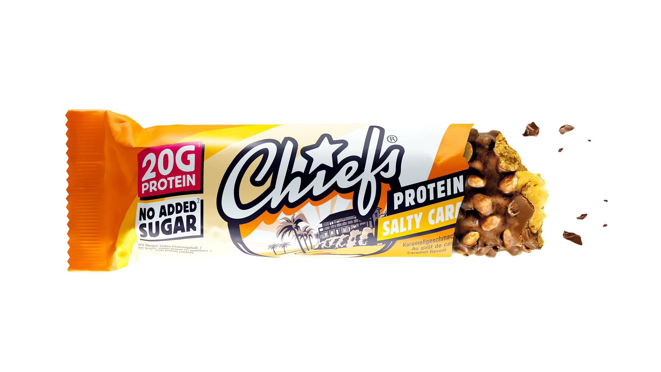 Chiefs - Vendita all'ingrosso Barrette - Chiefs Barretta Proteica Caramello Salato 55g2