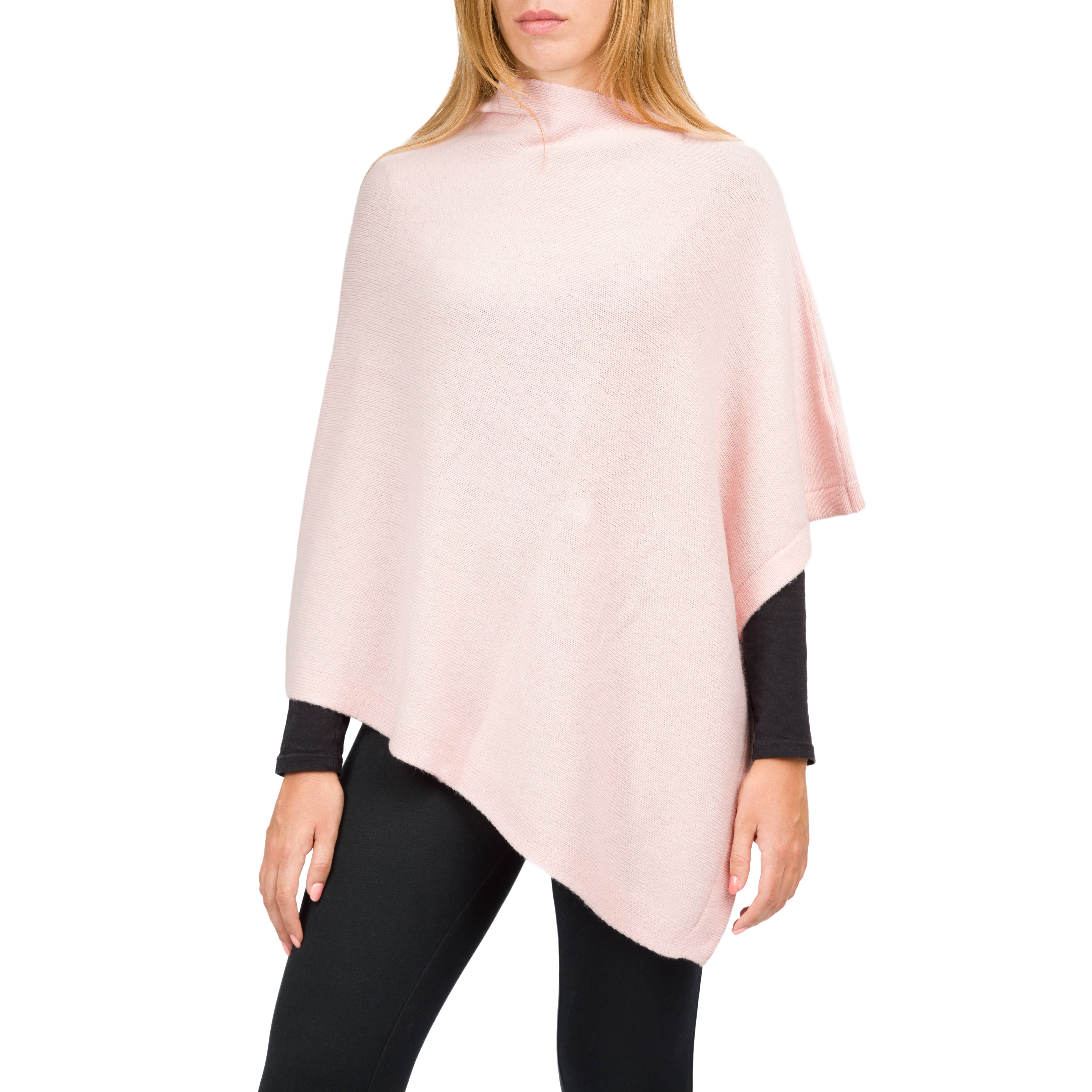 Assia di Brunetti Federica e C. s.a.s. – Engroshandel Poncho - Dame – Moon klassisk firkantet poncho i kashmirblanding11