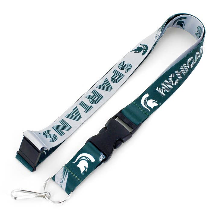 Aminco USA - Wholesale Lanyard - Unisex - NCAA Michigan State Spartans Crossfade Lanyard