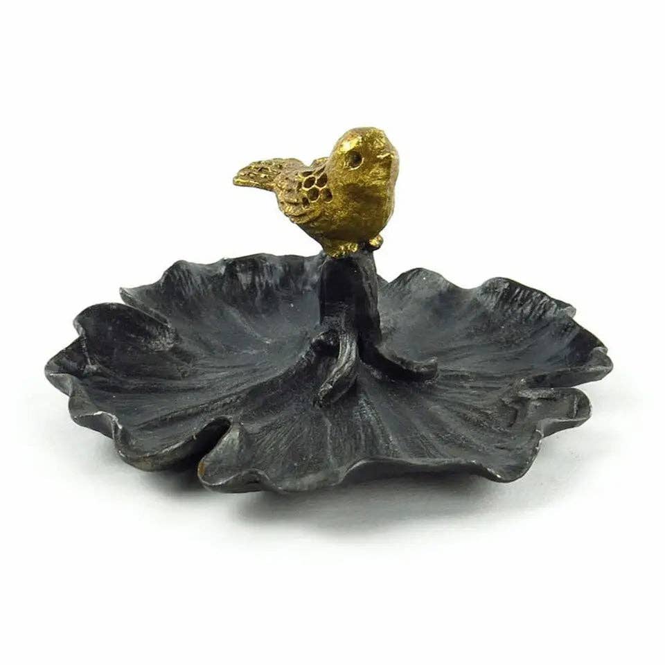 Vagabond Vintage - Wholesale Jewelry Dish - Pewter Bird Jewelry Tray2