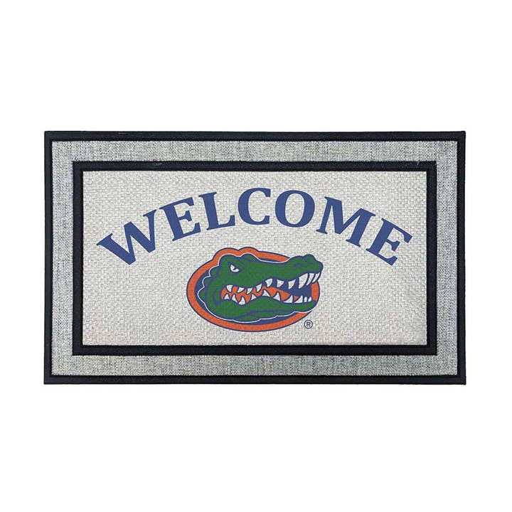 18x30 Gray Florida Gators Welcome Doormat for wholesale by KH Sports Fan