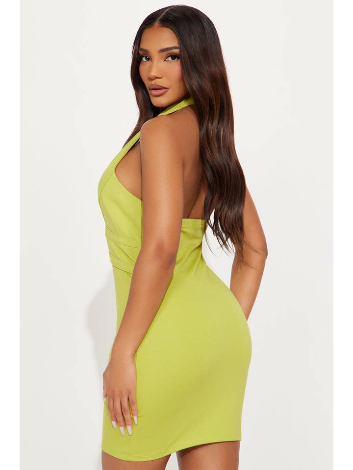 5besties inc - Wholesale Dress - Women's - HALTER NECK MINI DRESS