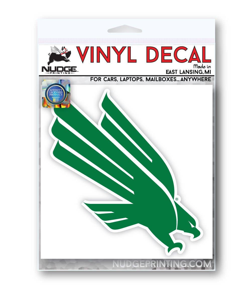 Nudge Printing - Wholesale Sticker - University of North Texas Diving Eagle Car Decal3