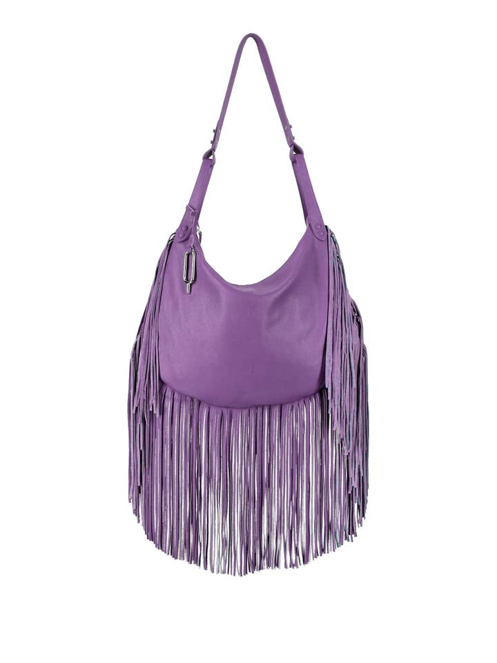 Quarzovivo läderhandväska med fransar från Italien - Manila för wholesale av Quarzovivo