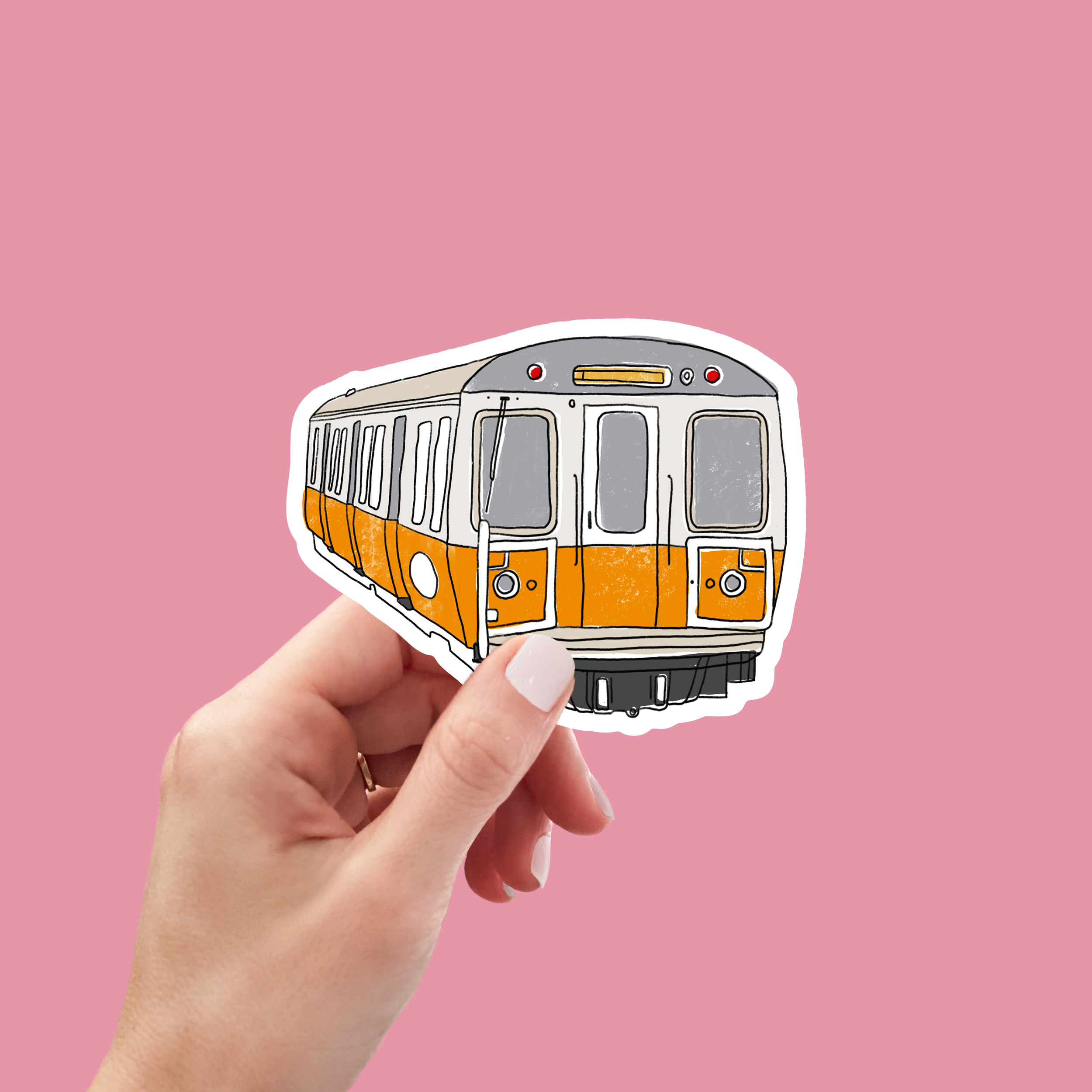Copper & Print - Wholesale Sticker - Sticker Orange Line1