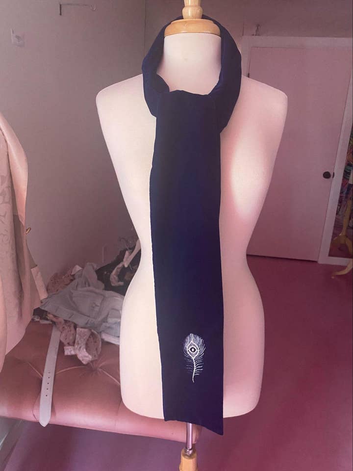 Ava Velvet Tørklæder M/Broderi for engroshandel hos Ears Of Buddha