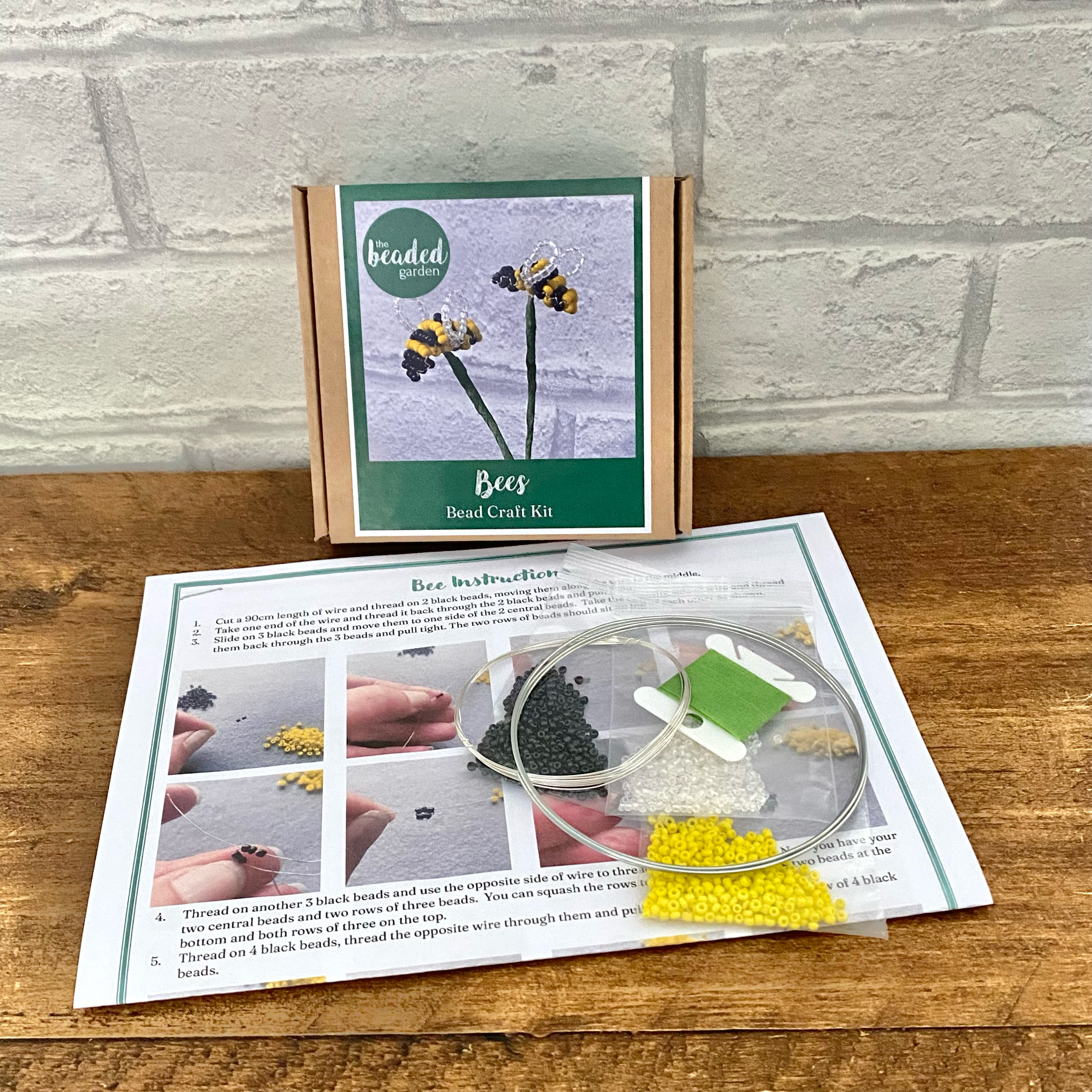 The Beaded Garden – wholesale DIY craft kit – Bees Bead Craft Kit -A creative gift idea. 2