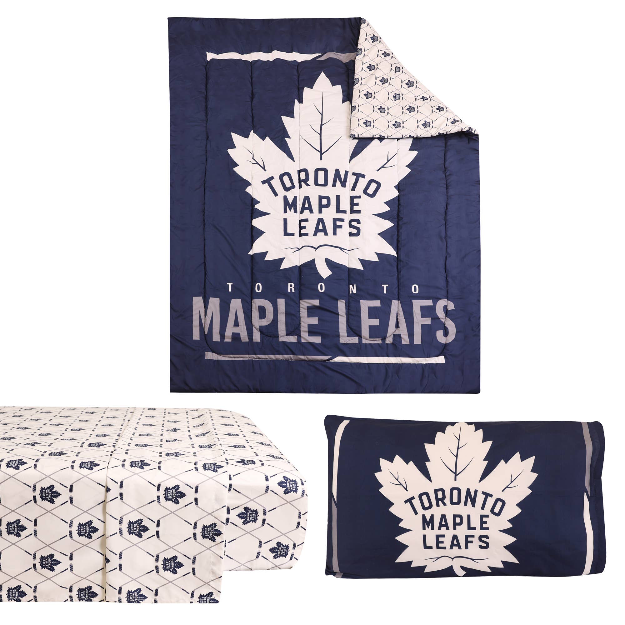 Nemcor Inc. - Wholesale Beddengoedset - NHL Toronto Maple Leafs 4-delige beddengoedset6
