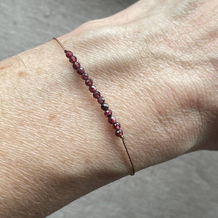 Soulsilk - Wholesale Beaded Bracelet - Garnet Bracelet- Energy1
