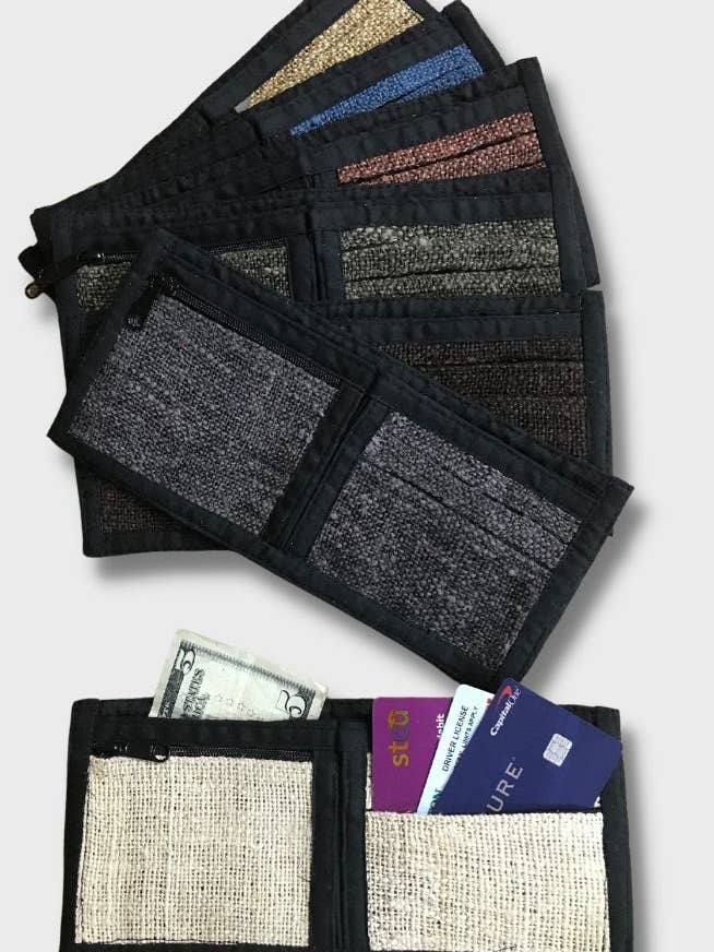 Wild Hemp Wallet for wholesale by Ganesh Himal Trading