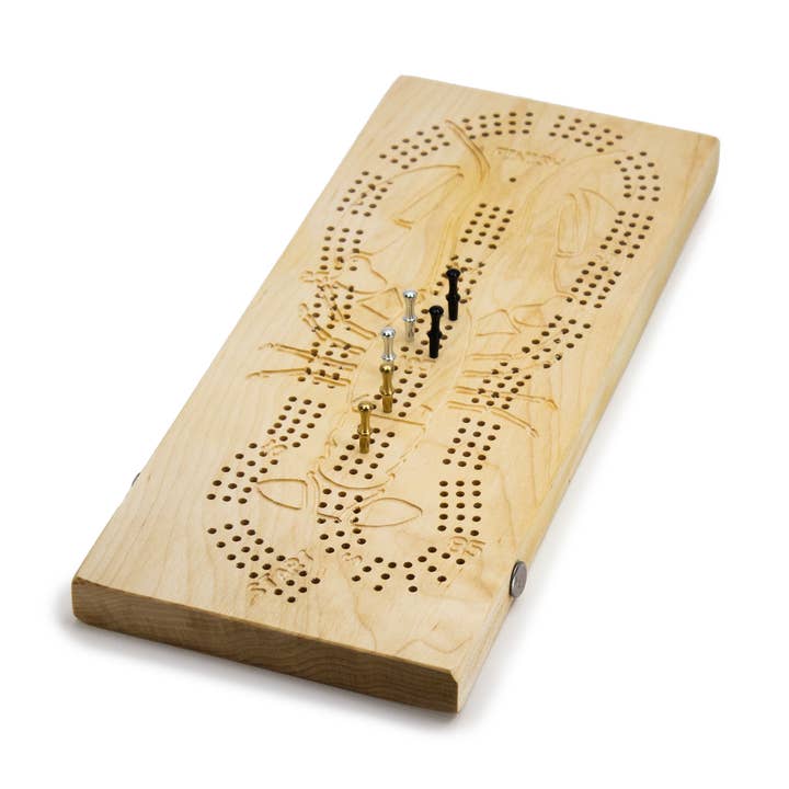 Toy Maker of Lunenburg - Wholesale Board Game - Lobster Cribbage Board0
