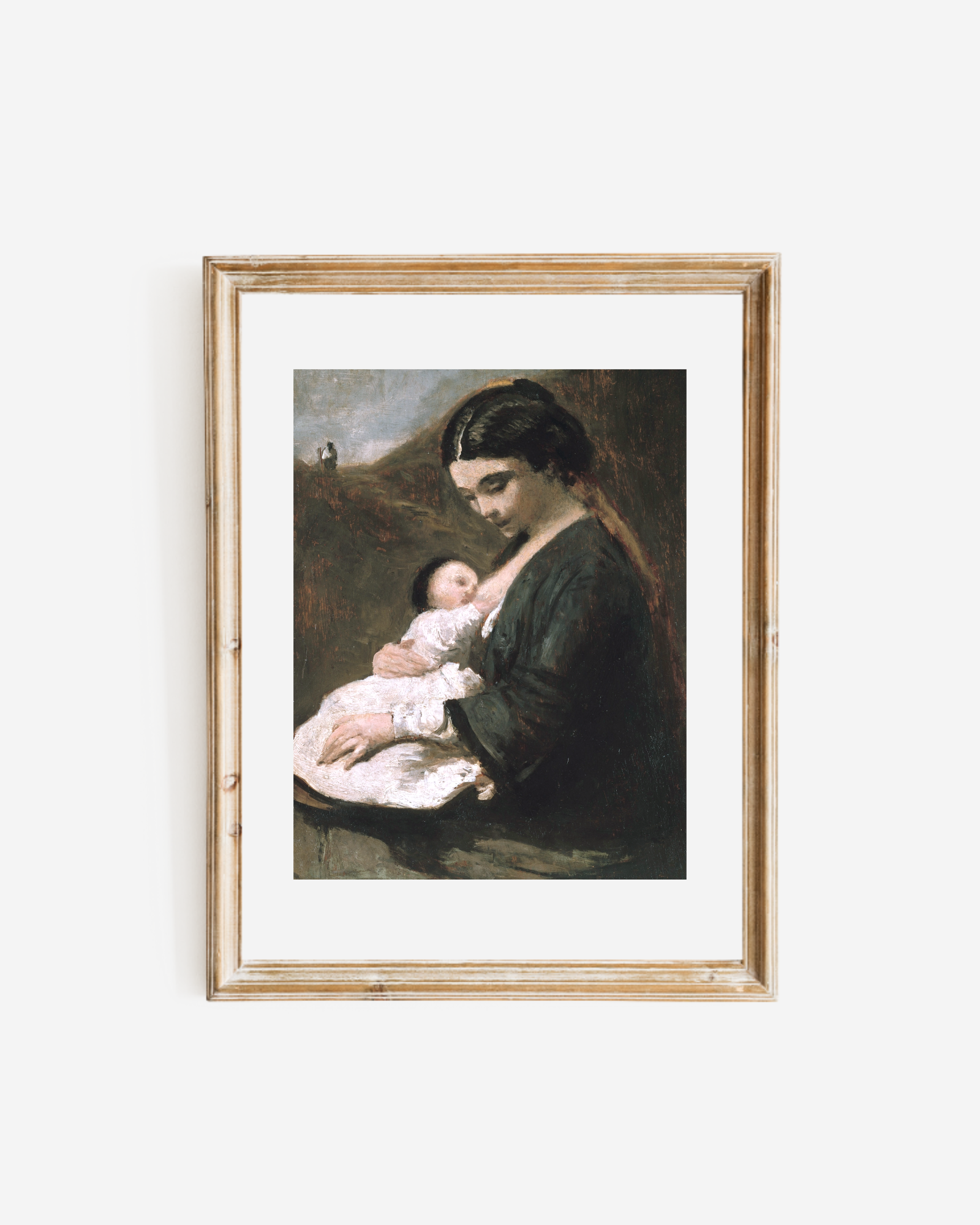 Sea to Skye - Wholesale Art Print - Mother and Child Antique Art Print3