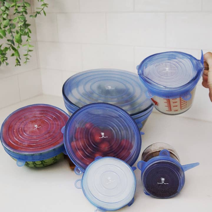 Me Mother Earth - Wholesale Food Storage Wrap/Bag - Reusable Silicone Bowl Covers 6-Pack