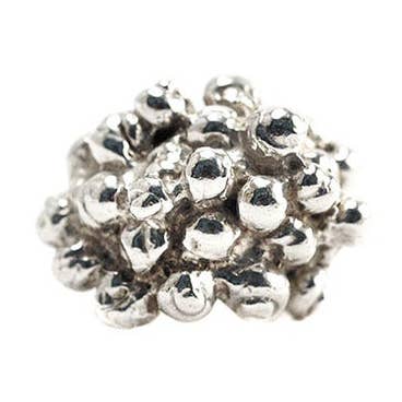 Caviar Cocktail Ring - Sterling Silver for wholesale by Brooklyn Heavy Metal