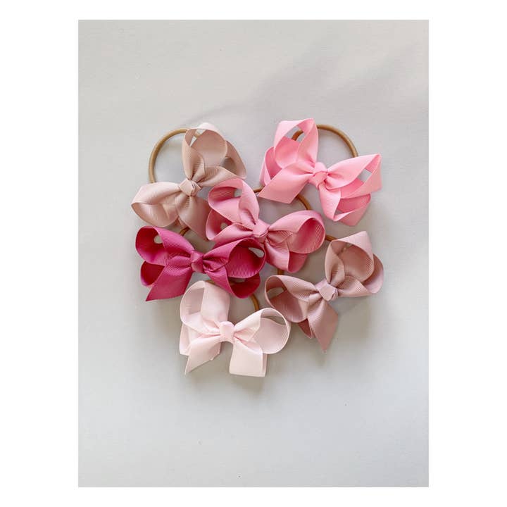 La Fillette Accessories - Wholesale Hair Bow - Kids - Maxima hair bow with elastic band in vanilla6