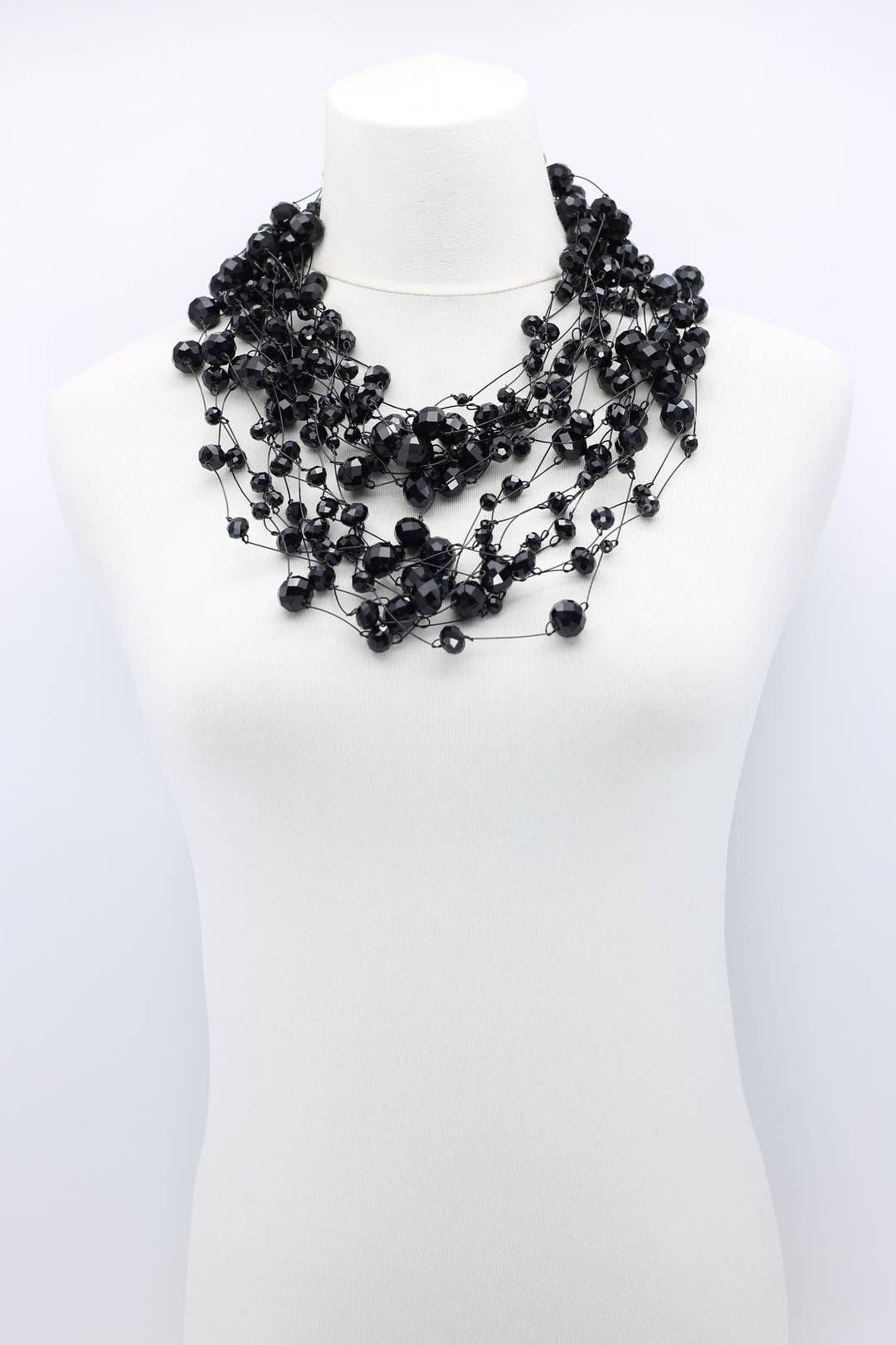 Jianhui London – wholesale Beaded/pearl necklace – Elegant Statement Crystal Faceted Beads Necklaces16