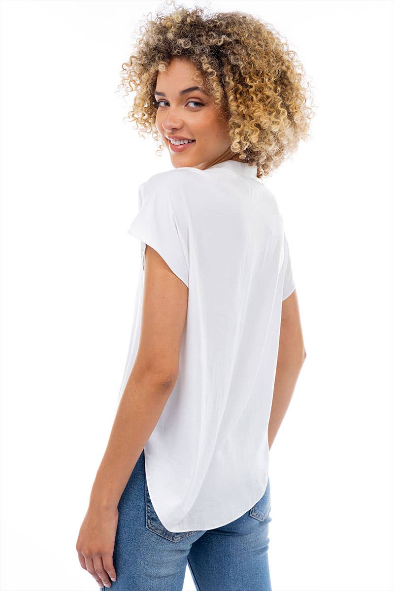 Naked Zebra - Wholesale Blouse - Women's - Drop Shoulder Regular Blouse - F5