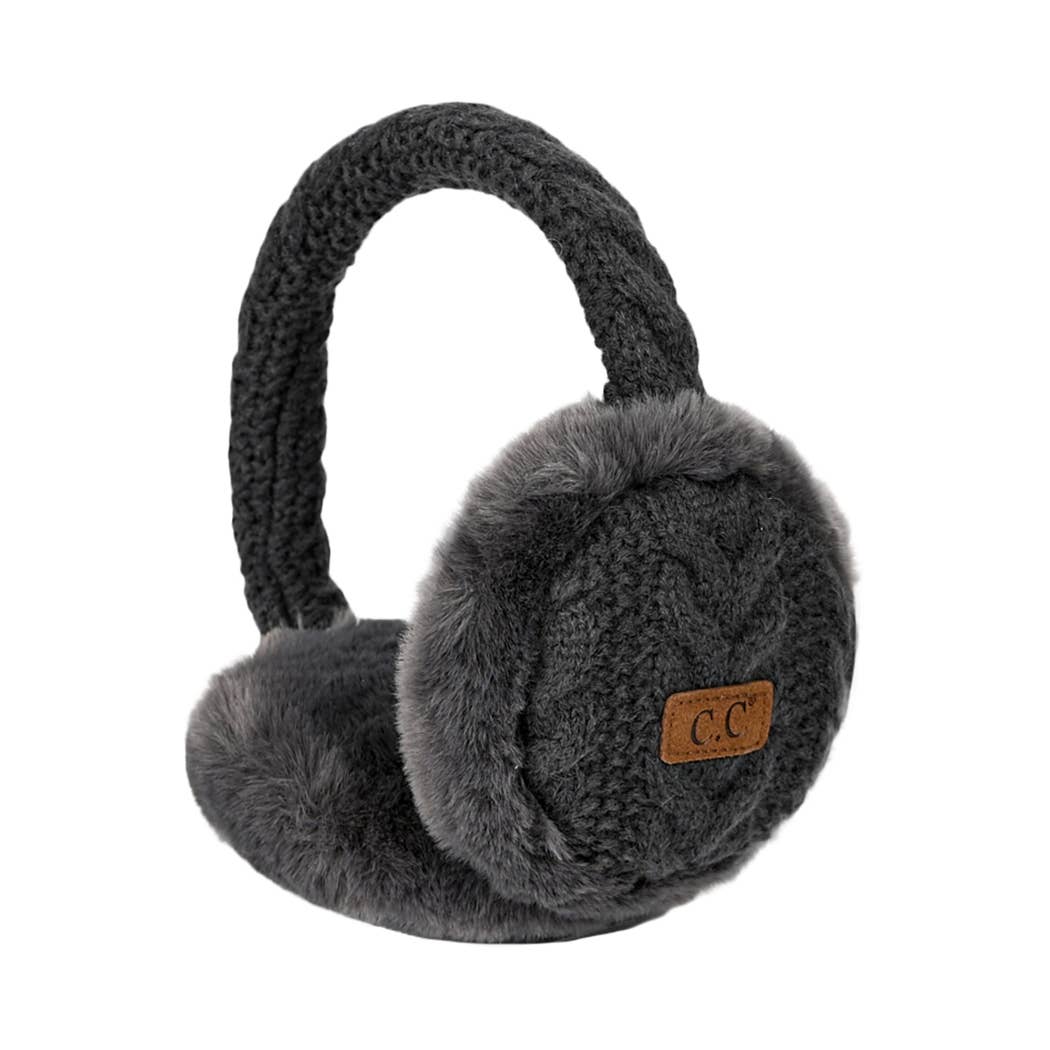 Fashion City - Wholesale Earwarmers/Ear Muffs - Women's - Cable Knitted Faux Fur Ear Muffs10