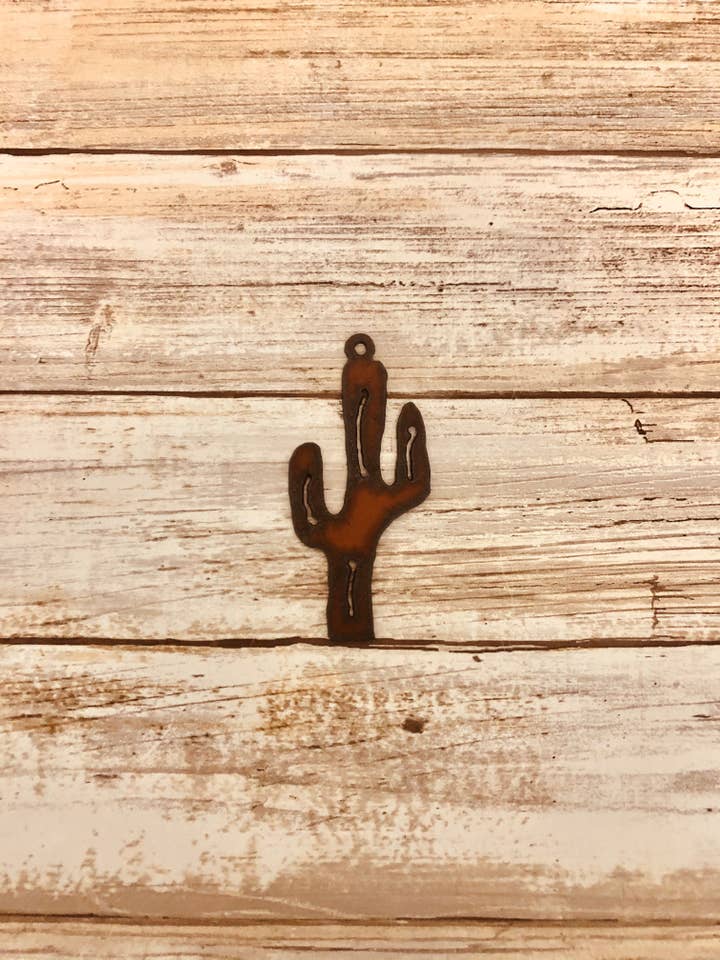 Saguaro Cactus southwest Charm Pendant Ornament for wholesale by Universal Ironworks USA