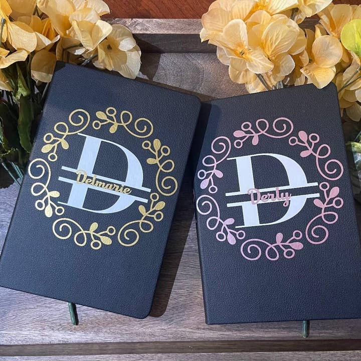 Designsbycrisly - Wholesale Notebook - Customizable Leather Notebook & Monogrammed Planner