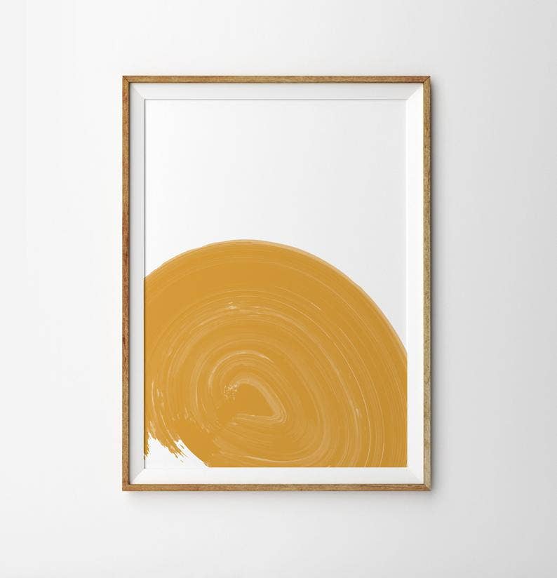 Sara Cristina Design - Wholesale Art Print - Yellow Big Wave3