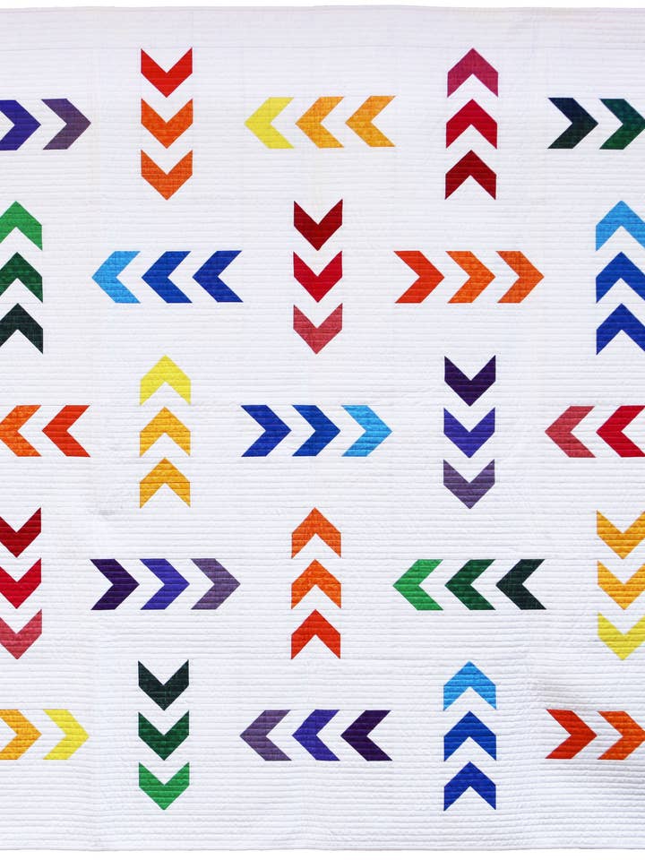 Mod Arrows Paper Pattern for wholesale by Flying Parrot Quilts