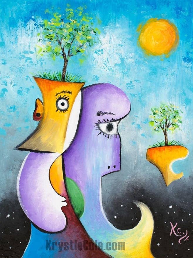 Echo des zukünftigen Selbst Druck für den Großhandel von Krystle Cole Fine Art