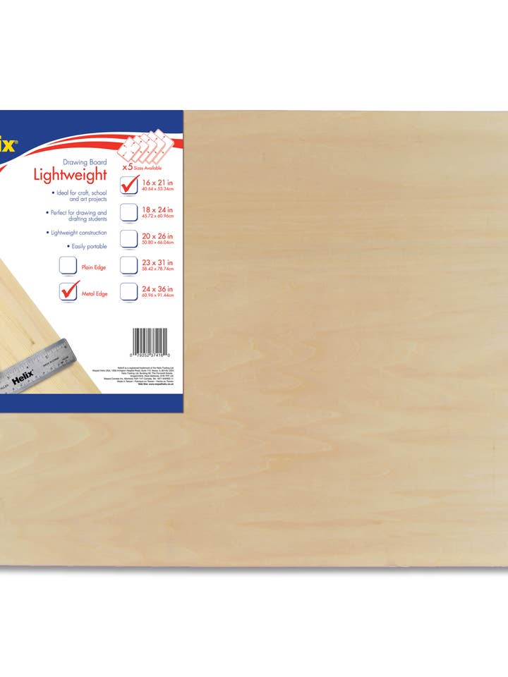 Air-Tite Wooden Drawing Board 16" x 21" - Metal Edge for wholesale by Maped Helix USA