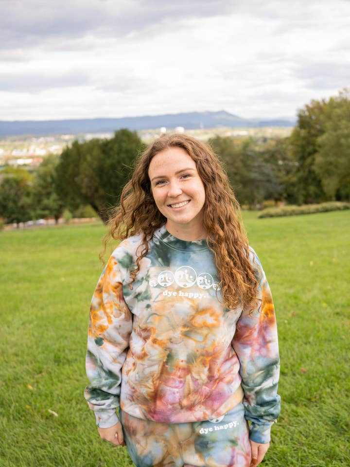 Hippie Camo Wide Logo Tie Dye Jumpsuit for wholesale by Dye Happy