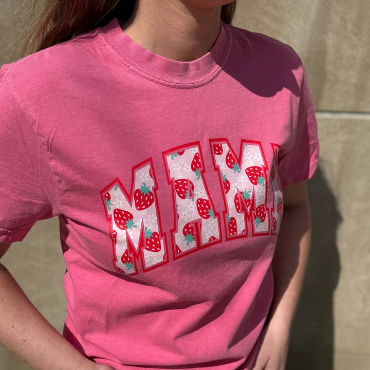 Strawberry Mama Graphic Tee for wholesale by Collins & Co