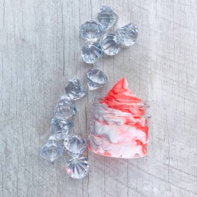 Eliza Soaps - Vente Savons fouettés - Candy Cane Soap Whip - Nettoyant pour le corps à la menthe fraîche - Savon doux
