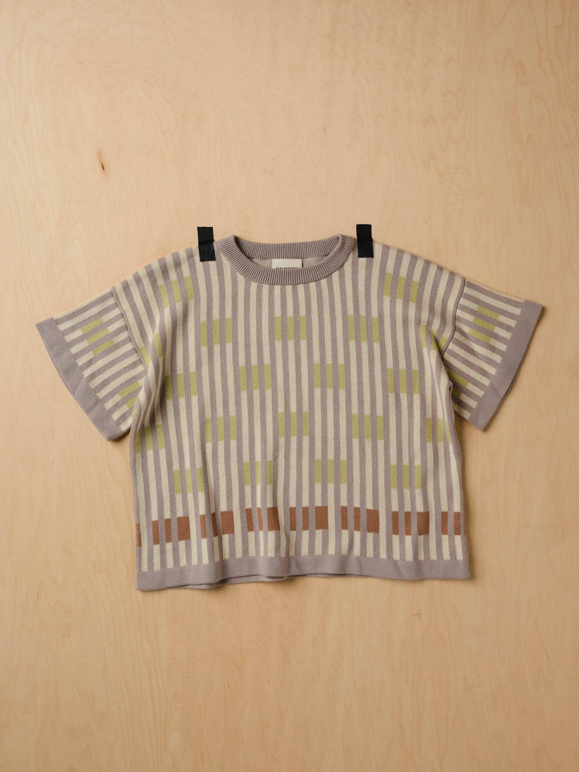 The Endery - Wholesale Knit Sweater - Women's - Bauhaus Short Sleeve Sweater Tee - Cumulus4