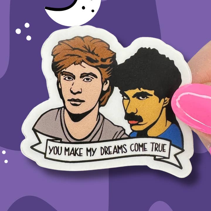Hall and Oates Vinyl Sticker for wholesale by The Foxy Hipster