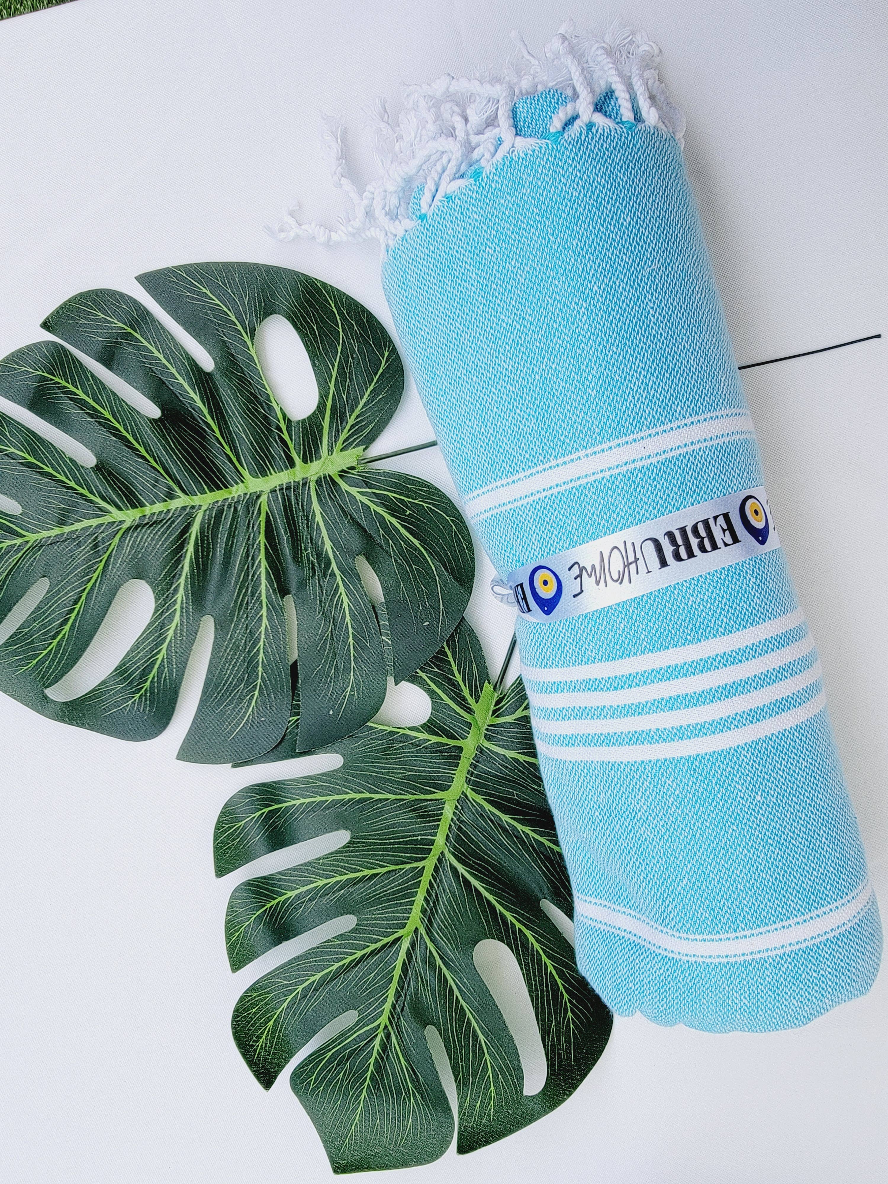 EBRU Home - Vendita all'ingrosso Plaid - Set da 5 Plaid/Coperte in Cotone Turco Prelavato – Colori Assortiti17