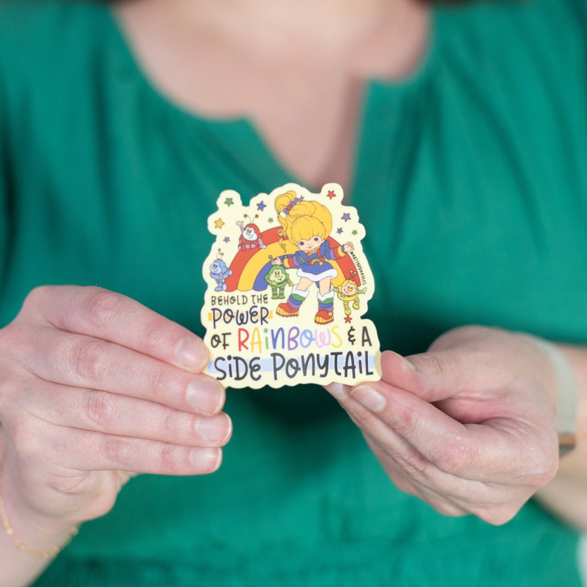 NatterDoodle – Großhandel Aufkleber – Erlebe die Kraft der Regenbögen + ein seitlicher Pferdeschwanz-Regenbogenstab5