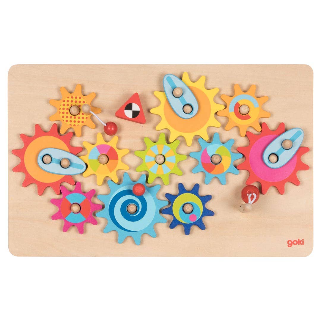 Goki America - Wholesale Wood Toy - Kids - The great cogwheel game1