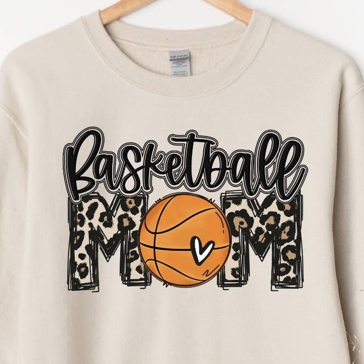 Basketball Mom DTF Transfer for wholesale by Pink Flamingo Boutique