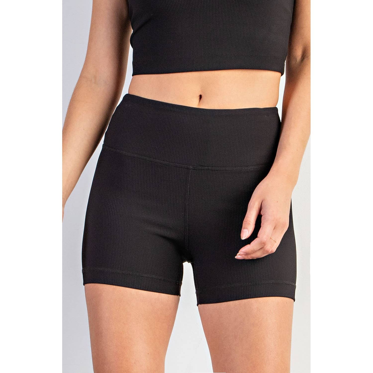 Rae Mode - Wholesale Athletic Shorts - Women's - NYLON RIB BIKER PANT WITH SIDE POCKETS32