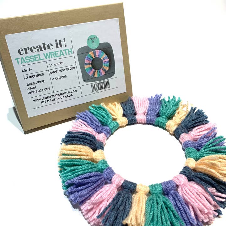 Create It Crafts - Vente Kit de bricolage - Créez une couronne de pampilles1