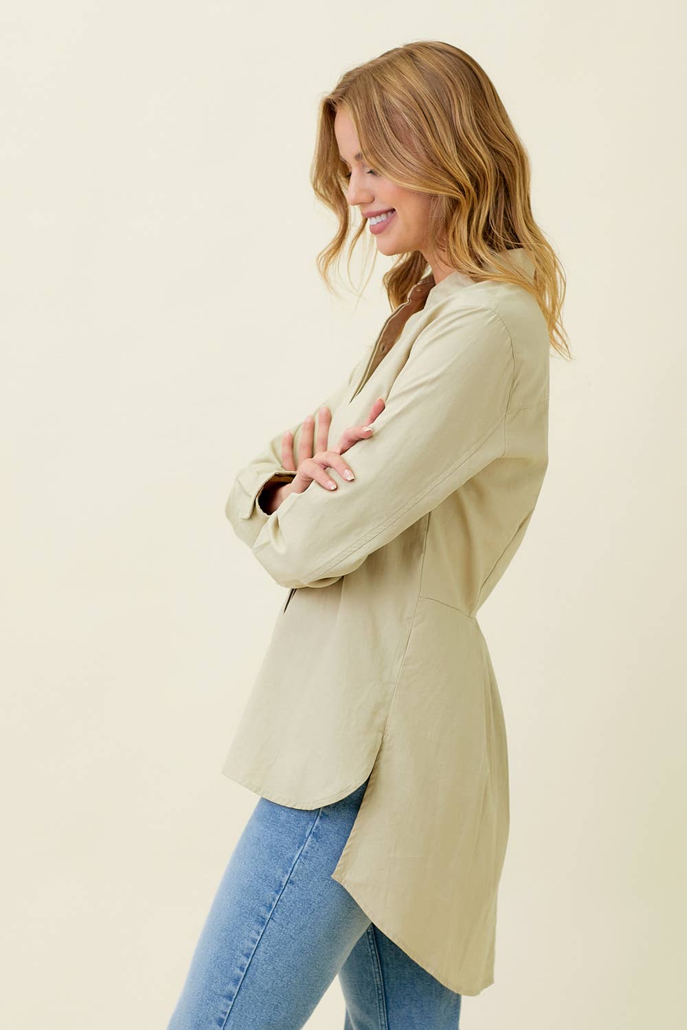 Mystree - Vendita all'ingrosso Camicia button down - Donna - 60263 Camicia posteriore con peplo4